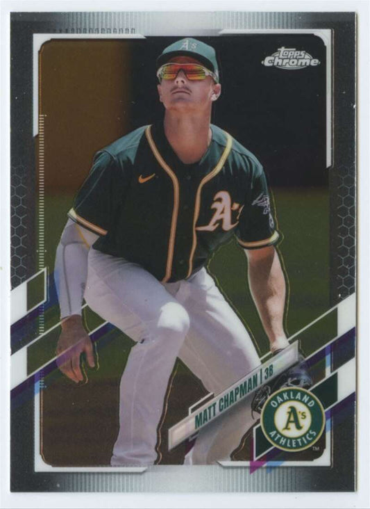 2021 Topps Chrome #62 Matt Chapman  Oakland Athletics  V91705 Image 1
