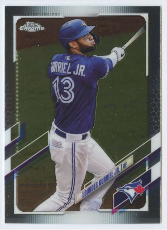 2021 Topps Chrome #64 Lourdes Gurriel Jr.  Toronto Blue Jays  V91706 Image 1