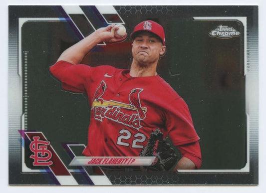 2021 Topps Chrome #70 Jack Flaherty  St. Louis Cardinals  V91708 Image 1