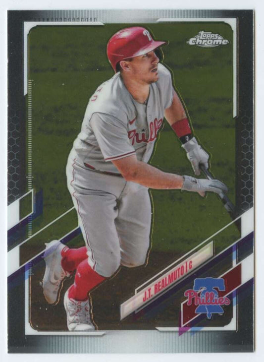 2021 Topps Chrome #82 J.T. Realmuto  Philadelphia Phillies  V91709 Image 1