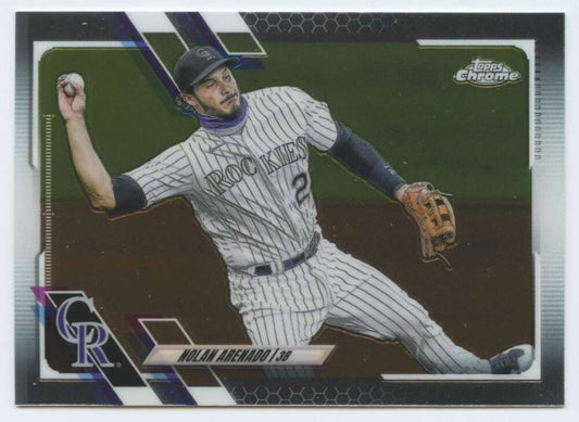 2021 Topps Chrome #84 Nolan Arenado  Colorado Rockies  V91710 Image 1
