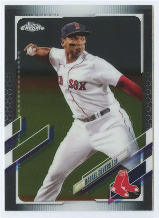 2021 Topps Chrome #94 Rafael Devers  Boston Red Sox  V91713 Image 1