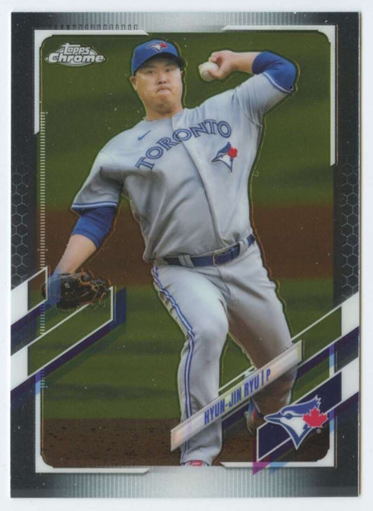2021 Topps Chrome #123 Hyun-Jin Ryu  Toronto Blue Jays  V91717 Image 1