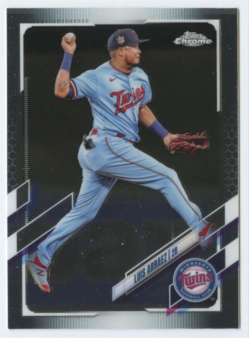 2021 Topps Chrome #124 Luis Arraez  Minnesota Twins  V91718 Image 1