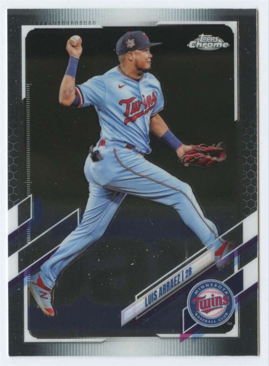 2021 Topps Chrome #124 Luis Arraez  Minnesota Twins  V91718 Image 1