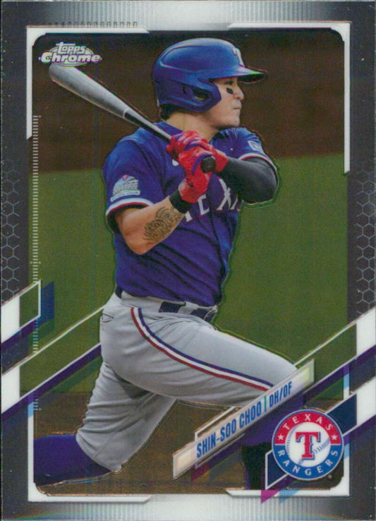2021 Topps Chrome #127 Shin-Soo Choo  Texas Rangers  V91720 Image 1