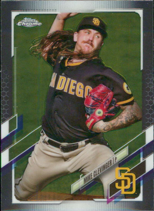 2021 Topps Chrome #130 Mike Clevinger  San Diego Padres  V91721 Image 1