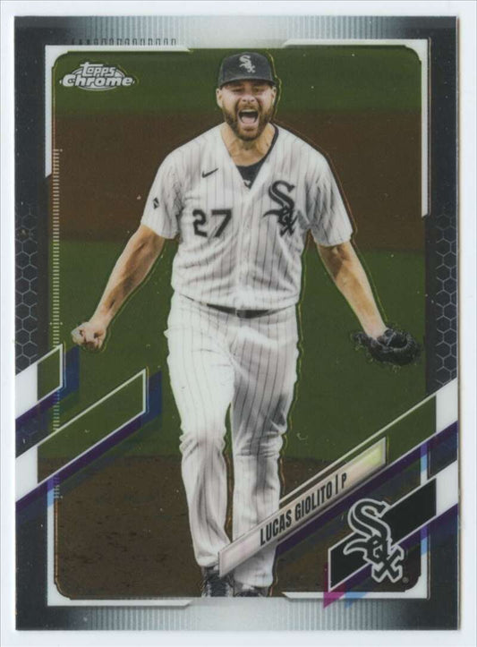 2021 Topps Chrome #163 Lucas Giolito  Chicago White Sox  V91726 Image 1
