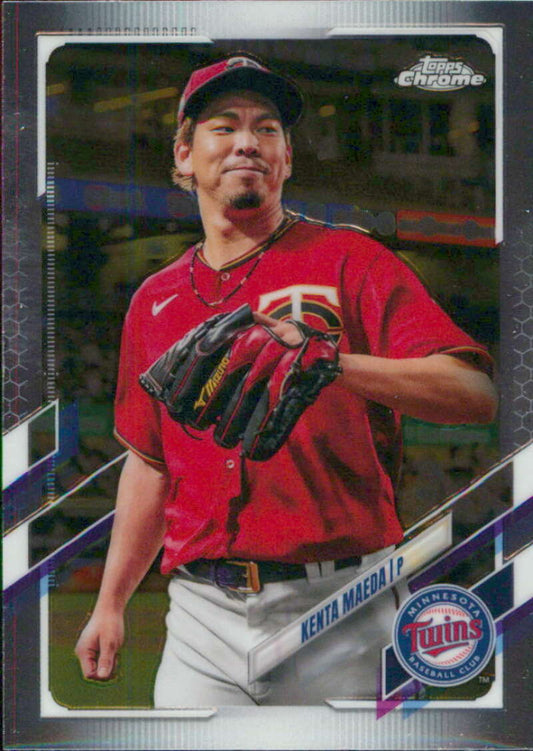 2021 Topps Chrome #171 Kenta Maeda  Minnesota Twins  V91728 Image 1