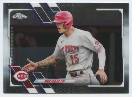 2021 Topps Chrome #185 Nick Senzel  Cincinnati Reds  V91731 Image 1