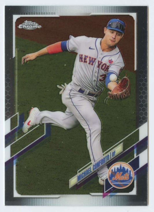 2021 Topps Chrome #213 Michael Conforto  New York Mets  V91740 Image 1