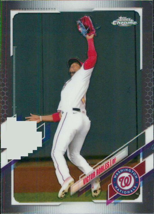 2021 Topps Chrome #219 Victor Robles  Washington Nationals  V91741 Image 1