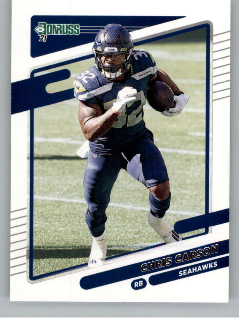 2021 Donruss #30 Chris Carson  Seattle Seahawks  V88777 Image 1