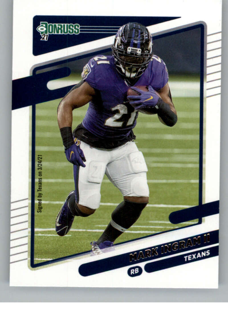 2021 Donruss #38 Mark Ingram II  Houston Texans  V88782 Image 1