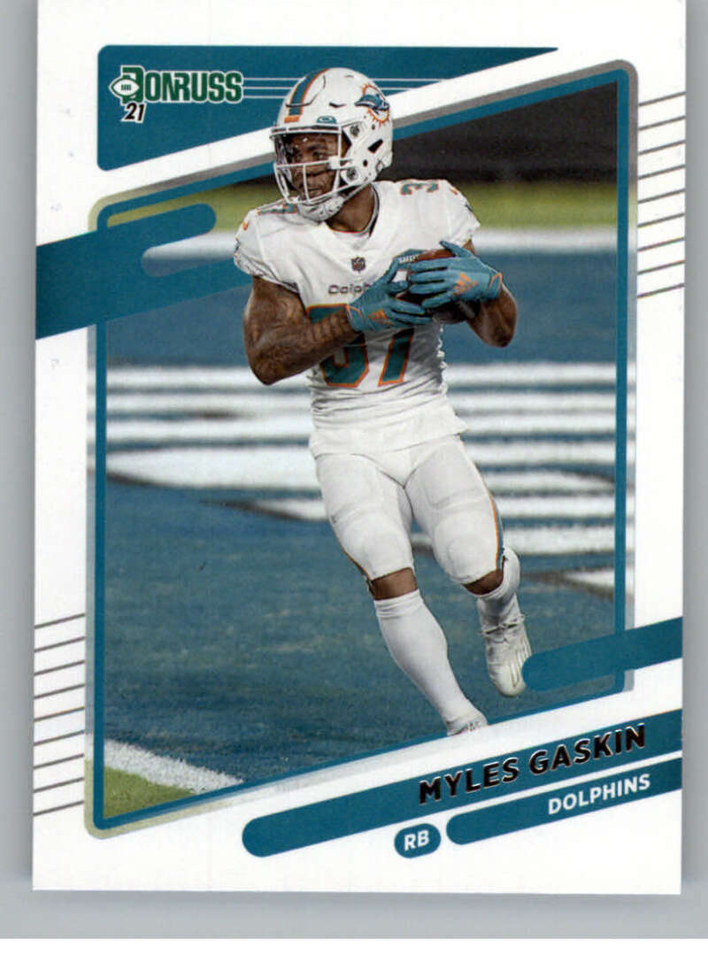 2021 Donruss #65 Myles Gaskin  Miami Dolphins  V88801 Image 1