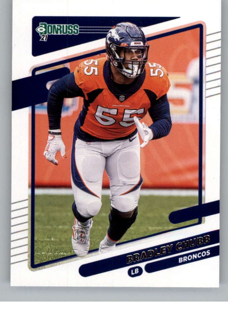 2021 Donruss #182 Bradley Chubb  Denver Broncos  V88907 Image 1