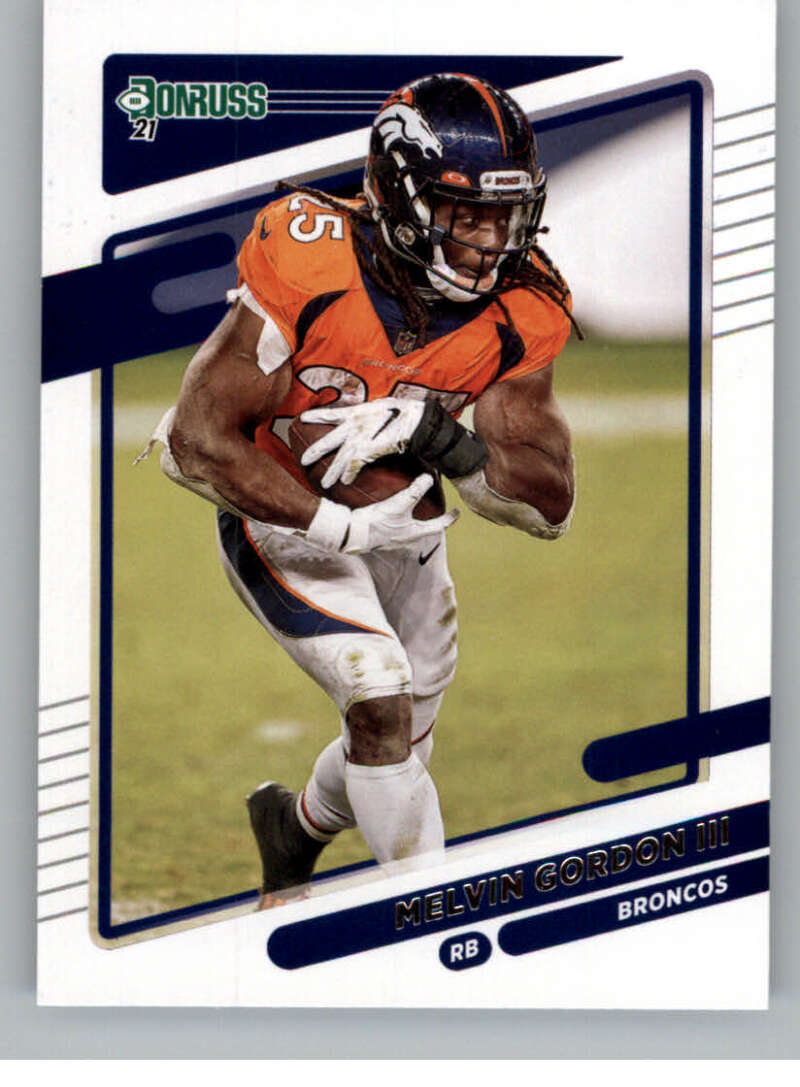 2021 Donruss #184 Melvin Gordon III  Denver Broncos  V88909 Image 1