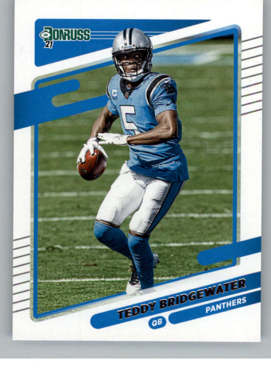 2021 Donruss #218 Teddy Bridgewater  Carolina Panthers  V88935 Image 1