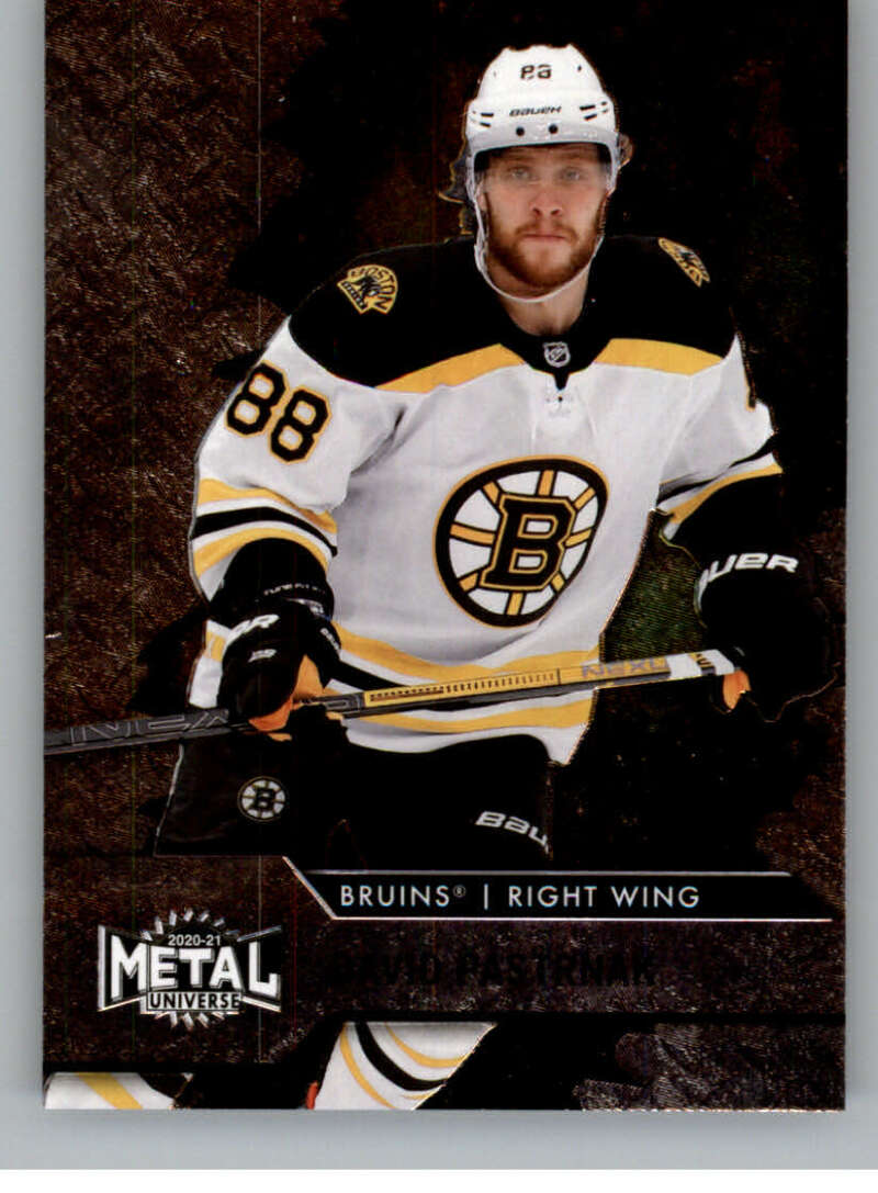 2020-21 Skybox Metal Universe #88 David Pastrnak  Boston Bruins  V86327 Image 1