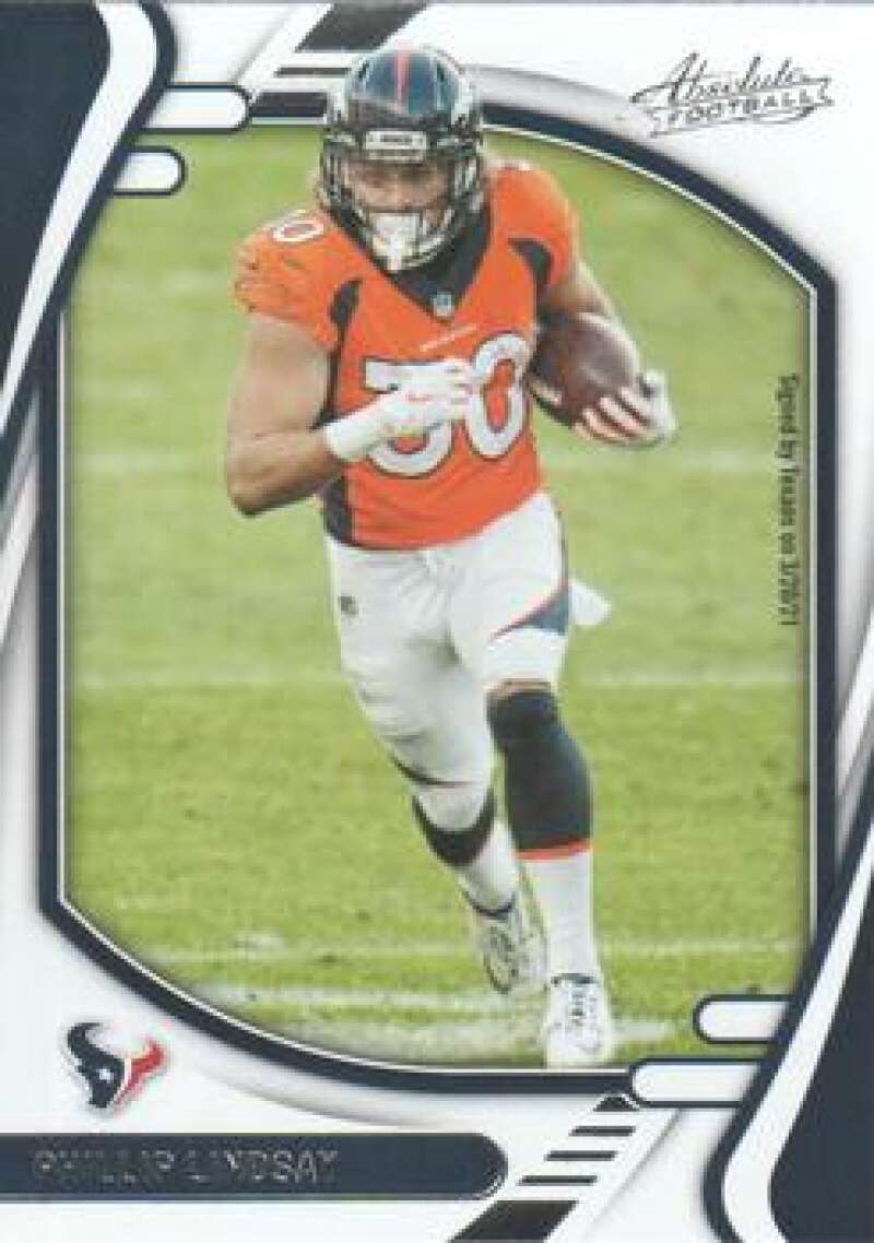 2021 Panini Absolute #55 Phillip Lindsay  Houston Texans  V89822 Image 1