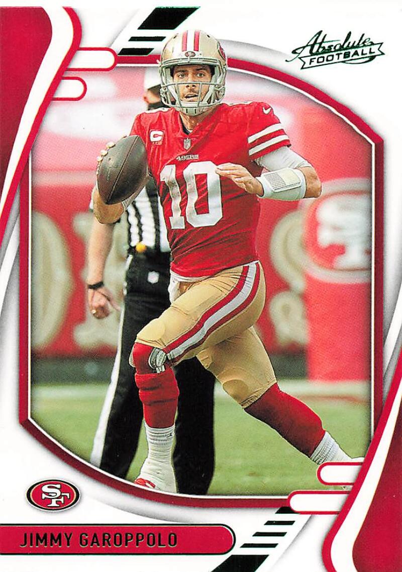 2021 Panini Absolute Green #82 Jimmy Garoppolo  San Francisco  V89830 Image 1