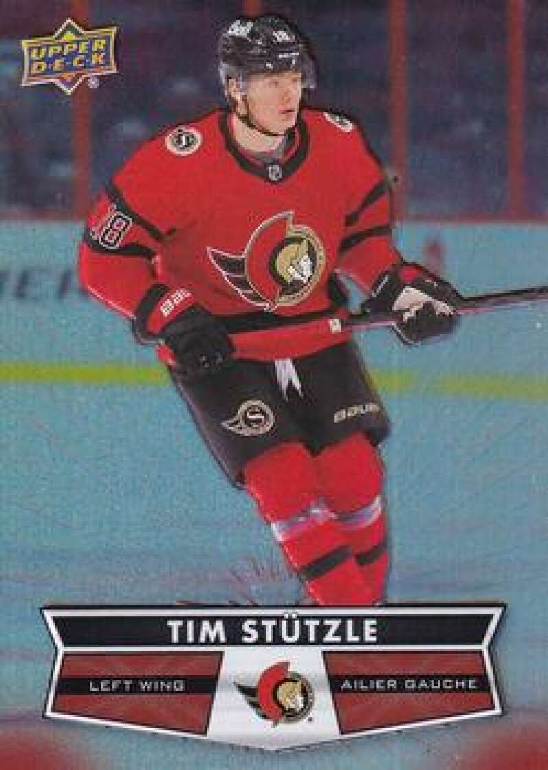 2021-22 Upper Deck Tim Hortons #18 Tim Stutzle Hockey Ottawa Senators  Image 1