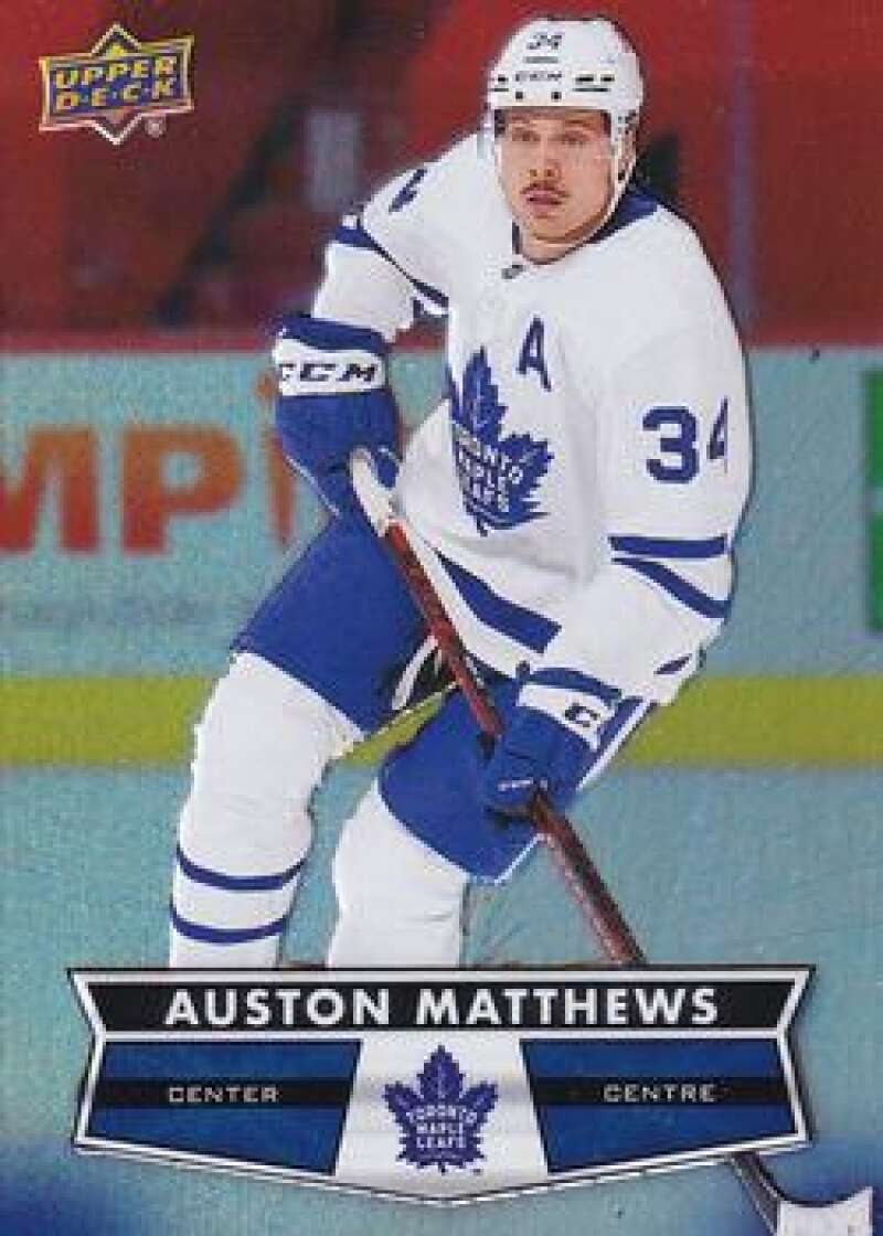 2021-22 Upper Deck Tim Hortons #34 Auston Matthews Hockey Toronto Maple Leafs  Image 1