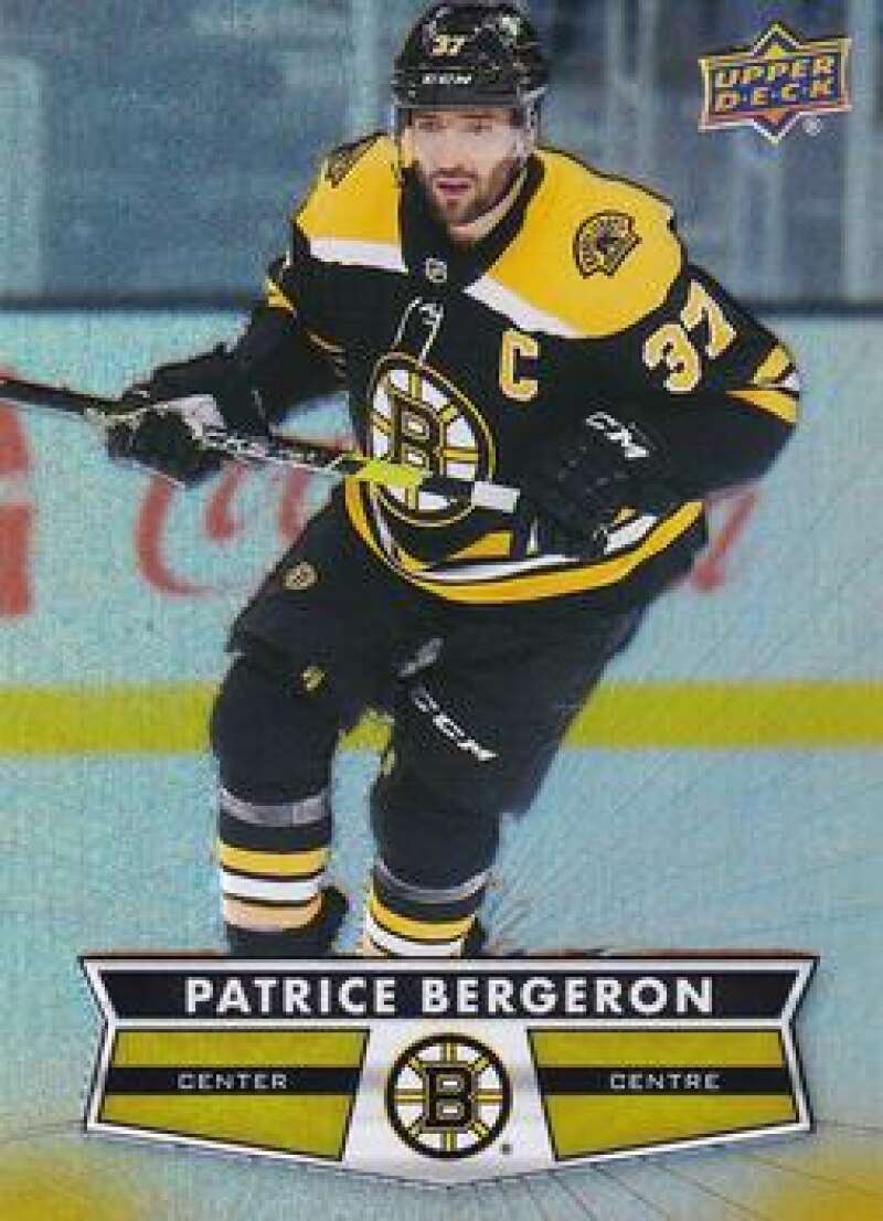 2021-22 Upper Deck Tim Hortons #37 Patrice Bergeron Hockey Boston Bruins  Image 1