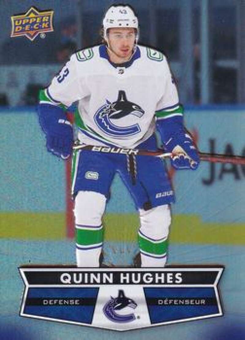 2021-22 Upper Deck Tim Hortons #43 Quinn Hughes Hockey Vancouver Canucks  Image 1