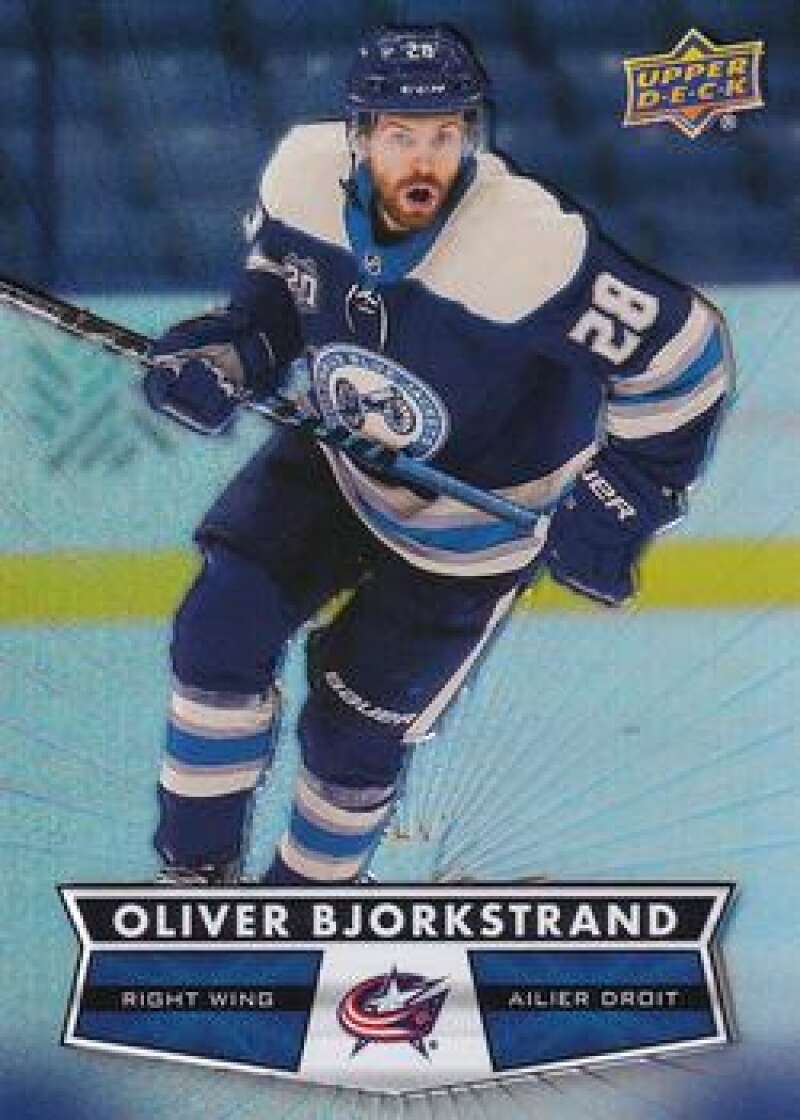2021-22 Upper Deck Tim Hortons #57 Oliver Bjorkstrand Hockey Columbus Blue Jackets  Image 1