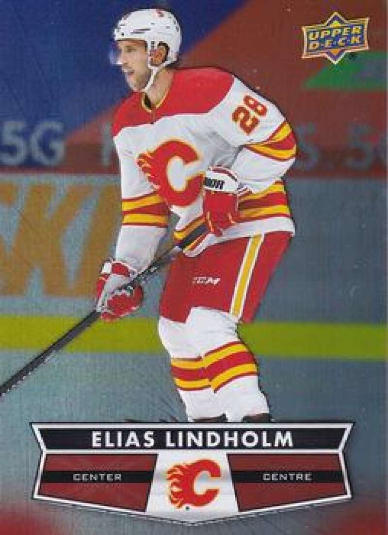 2021-22 Upper Deck Tim Hortons #65 Elias Lindholm Hockey Calgary Flames  Image 1