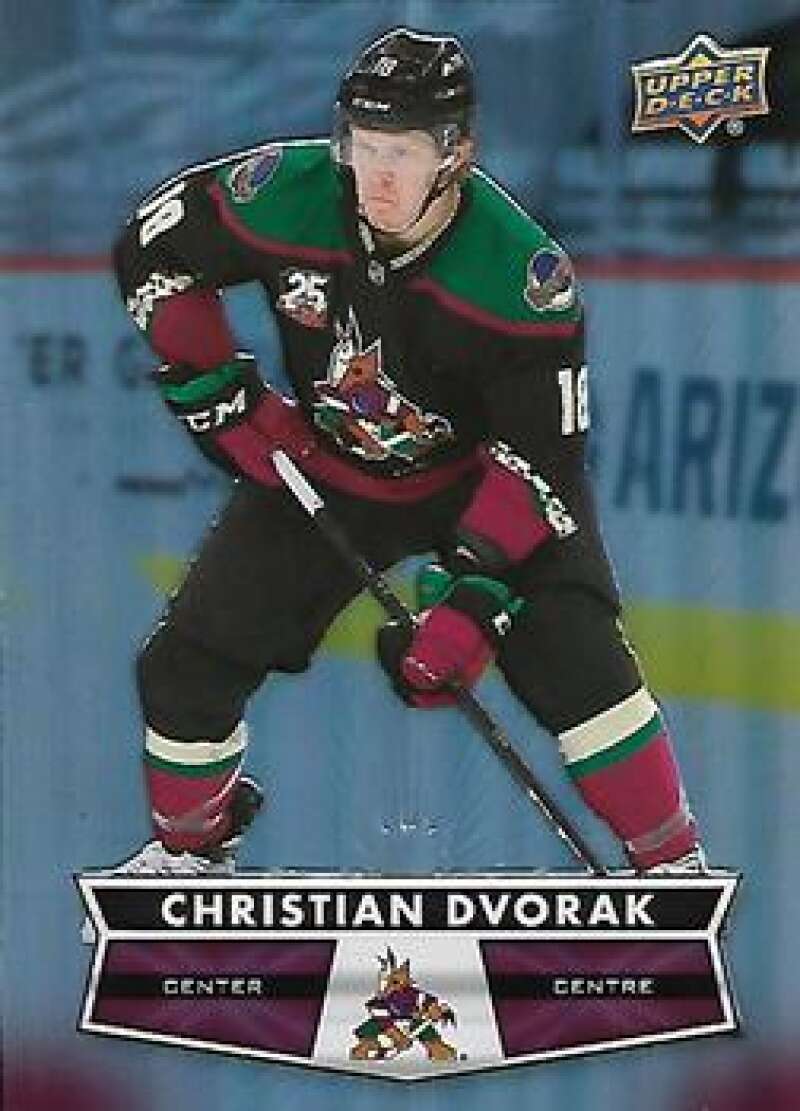 2021-22 Upper Deck Tim Hortons #84 Christian Dvorak Hockey Arizona Coyotes  Image 1