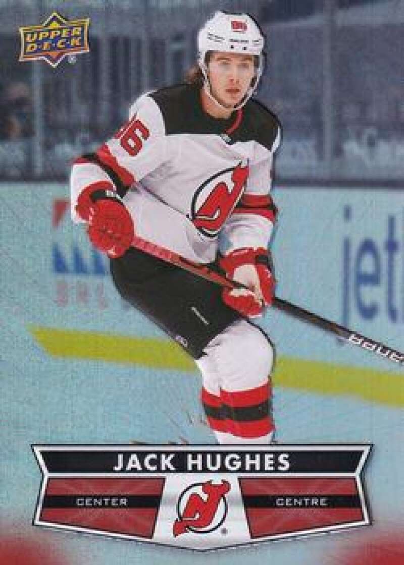 2021-22 Upper Deck Tim Hortons #86 Jack Hughes Hockey New Jersey Devils  Image 1