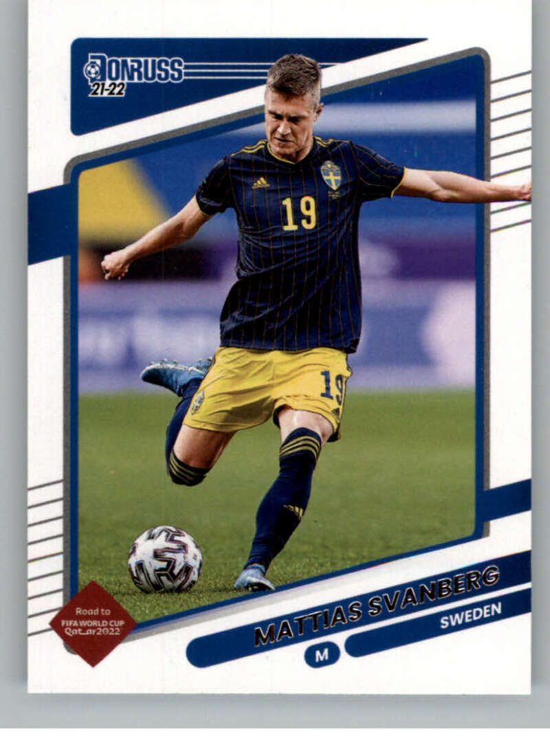 2021-22 Donruss Road to Qatar #155 Mattias Svanberg  Sweden  V86416 Image 1