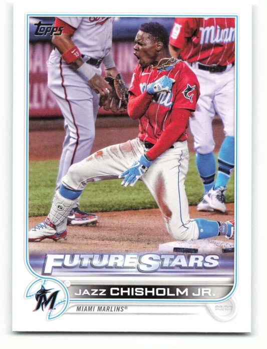 2022 Topps Baseball  #6 Jazz Chisholm Jr.  Miami Marlins  Image 1