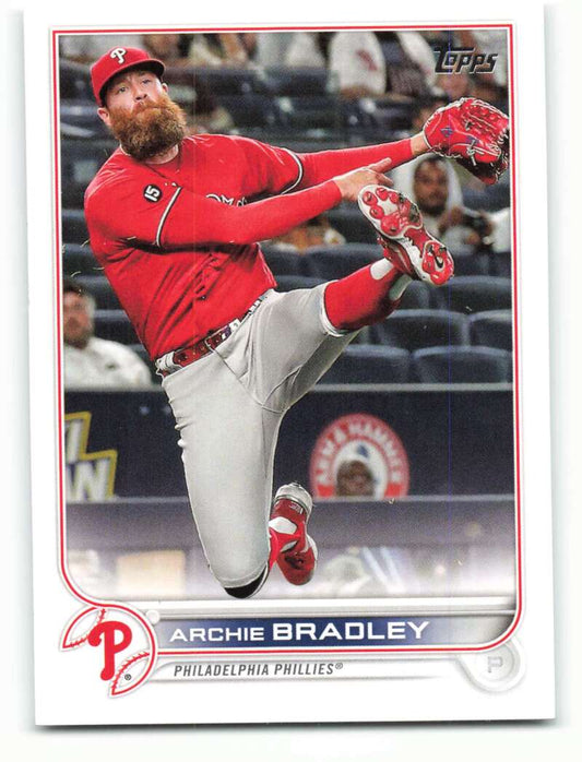 2022 Topps Baseball  #10 Archie Bradley  Philadelphia Phillies  Image 1