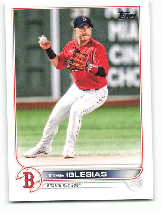 2022 Topps Baseball  #15 Jose Iglesias  Boston Red Sox  Image 1