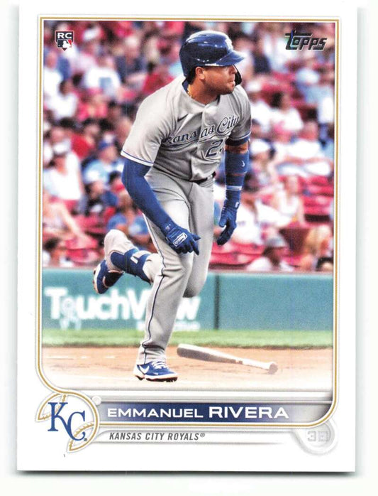 2022 Topps Baseball  #18 Emmanuel Rivera  RC Rookie Kansas City Royals  Image 1