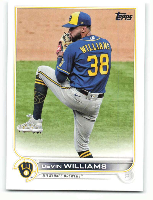 2022 Topps Baseball  #26 Devin Williams  Milwaukee Brewers  Image 1