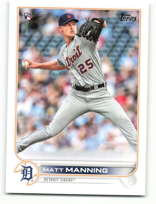 2022 Topps Baseball  #31 Matt Manning  RC Rookie Detroit Tigers  Image 1