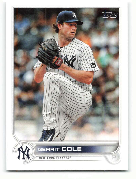 2022 Topps Baseball  #35 Gerrit Cole  New York Yankees  Image 1
