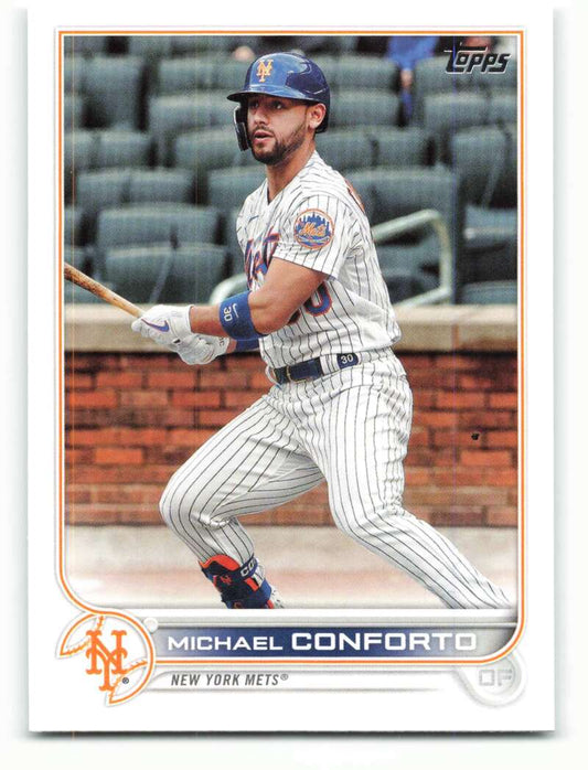 2022 Topps Baseball  #37 Michael Conforto  New York Mets  Image 1