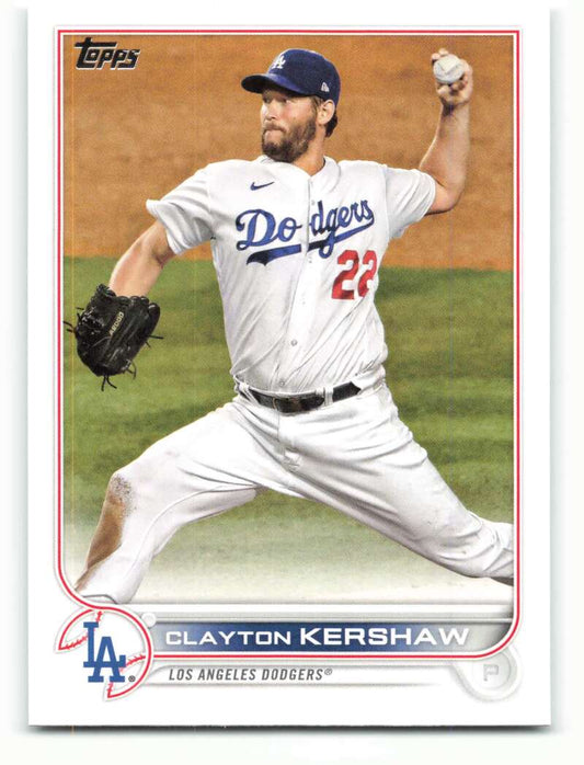 2022 Topps Baseball  #41 Clayton Kershaw  Los Angeles Dodgers  Image 1