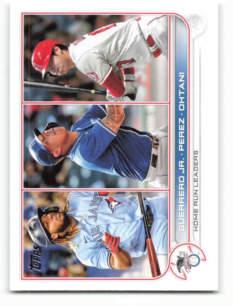 2022 Topps Baseball  #48 Guerrero Jr./Perez/Ohtani   Image 1