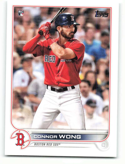 2022 Topps Baseball  #66 Connor Wong  RC Rookie Boston Red Sox  Image 1