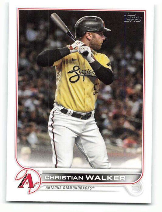 2022 Topps Baseball  #75 Christian Walker  Arizona Diamondbacks  Image 1