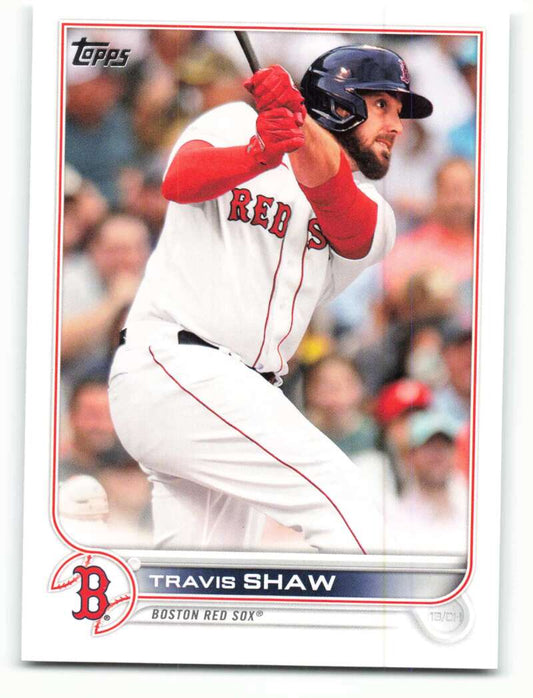 2022 Topps Baseball  #88 Travis Shaw  Boston Red Sox  Image 1