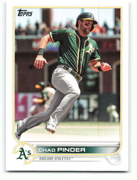 2022 Topps Baseball  #95 Chad Pinder  Oakland Athletics  Image 1