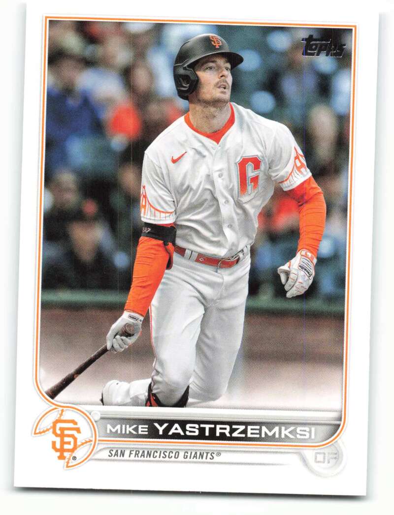 2022 Topps Baseball  #103 MIke Yastrzemksi  San Francisco Giants  Image 1