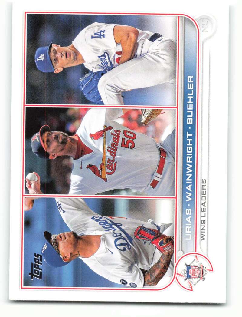 2022 Topps Baseball  #105 Urias/Wainwright/Buehler   Image 1